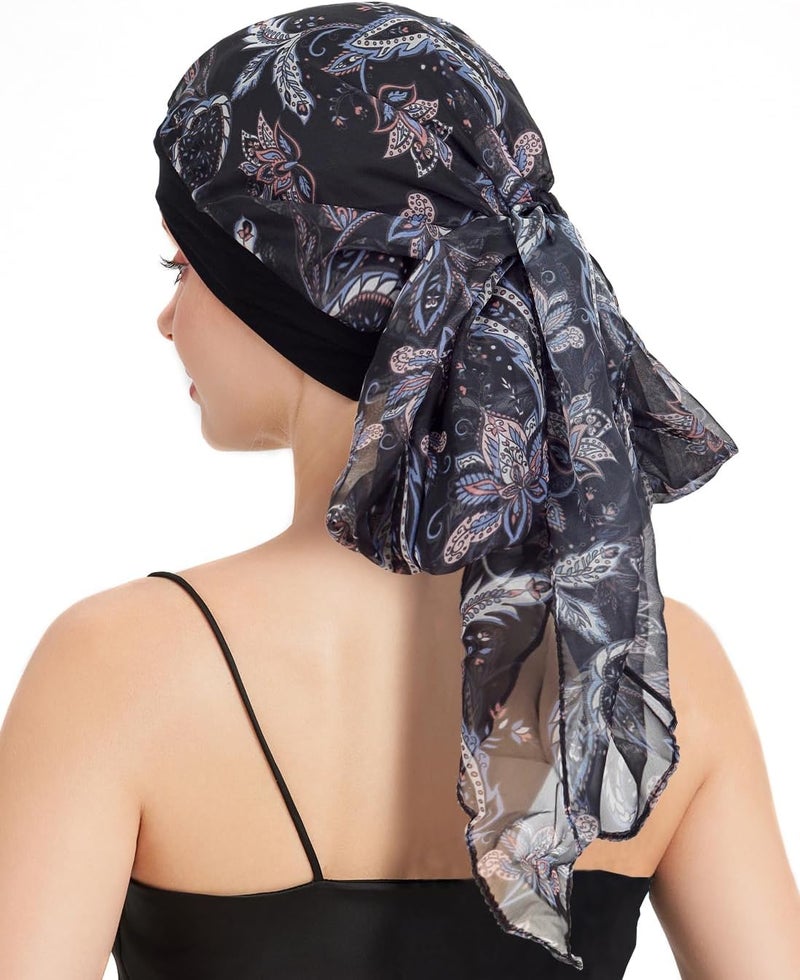 FADACHY Chemo Headwear for Women Full Coverage Head Scarf Hair Wrap Head Covering for Cancer Chemotherapy Patients, Hair Loss - Image 2